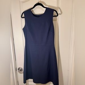 Margaret M Canada Navy Blue Print Sleevless